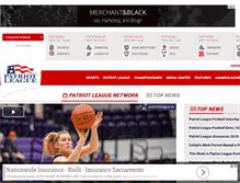 Tablet Screenshot of patriotleague.com